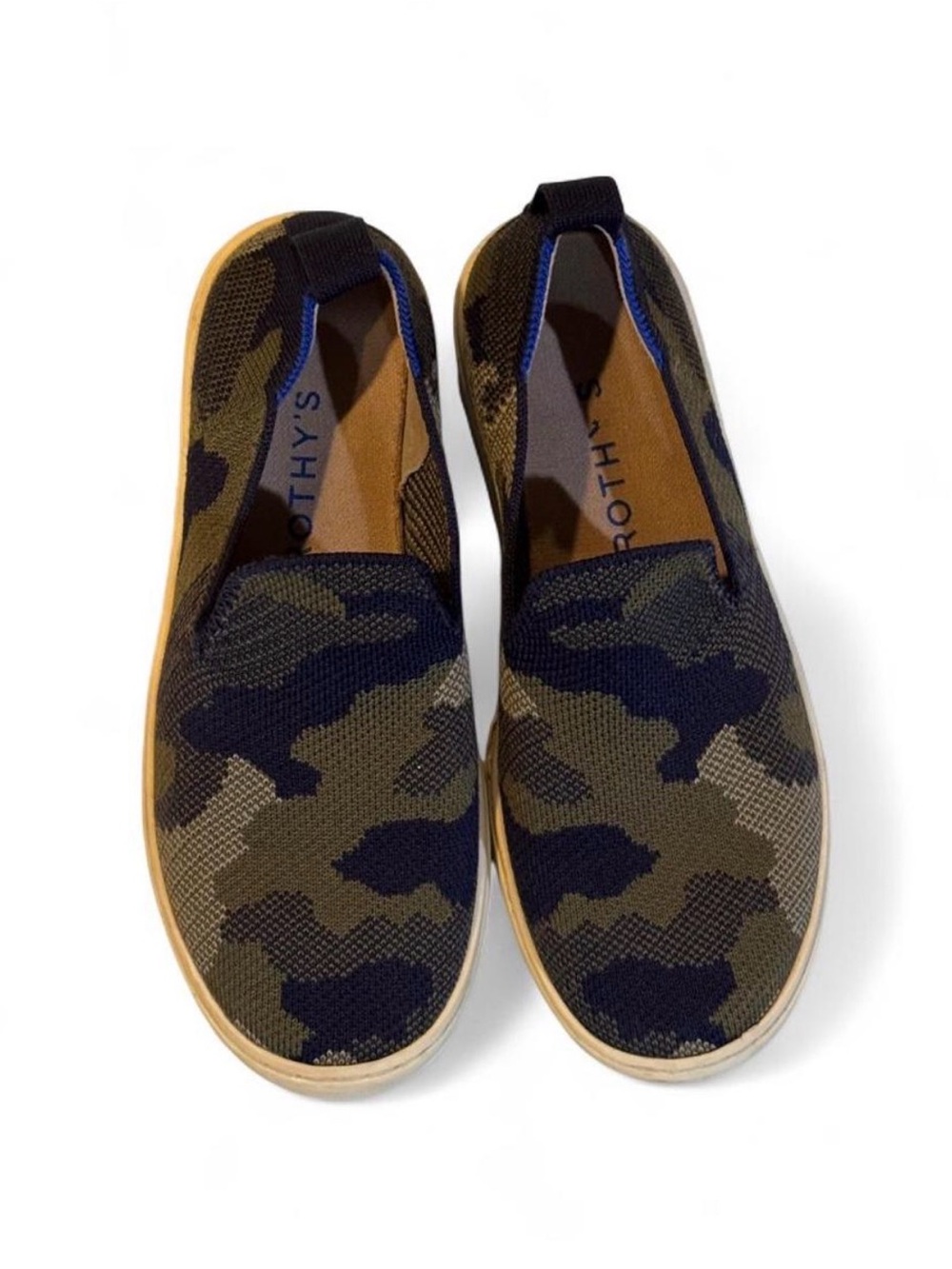 Kids Size 3 Rothy's Camo Slip On Sneakers